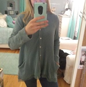 LOGO CARDIGAN W LACE